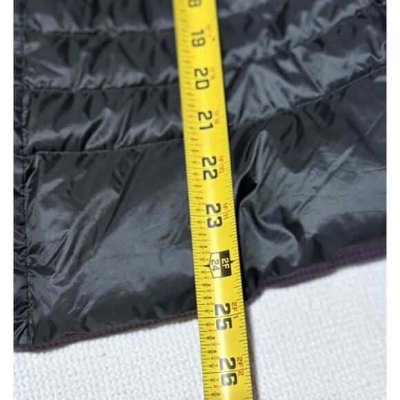 Athleta Downkind Goose Down Jacket Size XXS Gray Snaps Packable Lightweight - Picture 10 of 11